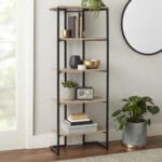 Стелаж книжковий для дому в стилі Лофт каркас металевий StepLoft Rack-384