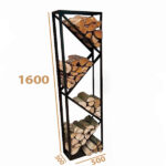 Дровниця металева в стилі Лофт StepLoft Wood-Rack-109 - Зображення 2