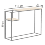Консоль для речей у стилі Лофт металева StepLoft Rack-231 - Зображення 2