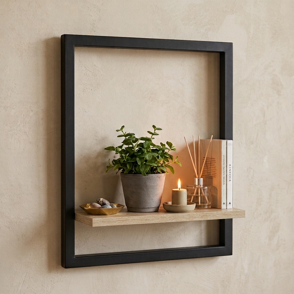 Shelf-124-1-1 Поличка настінна в стилі Лофт (400х350х150мм) | StepLoft Shelf-124 - Зображення 1