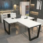 стіл керівника, офісний, білий