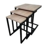 Набор журнальных столиков в стиле Лофт 3 в 1 StepLoft Cof-tab-182