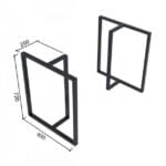 Опора/ніжка для столу металева Table-Leg-101 - Зображення 3