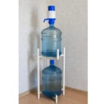 Підставка для бутлів 19л металева, біла