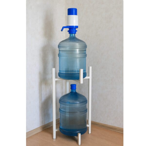 Підставка для бутлів 19л металева, біла