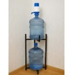 Підставка для бутлів 19л металева, чорна