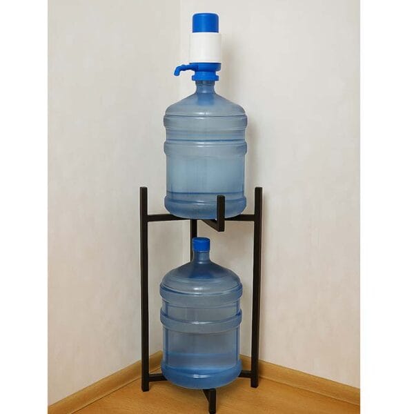 Підставка для бутлів 19л металева, чорна