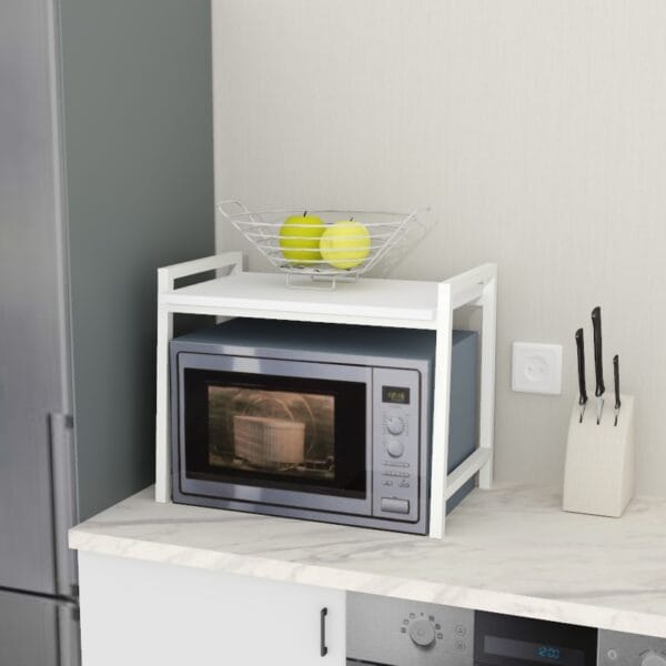 підставка кухонна, для мікрохвильовки біла
