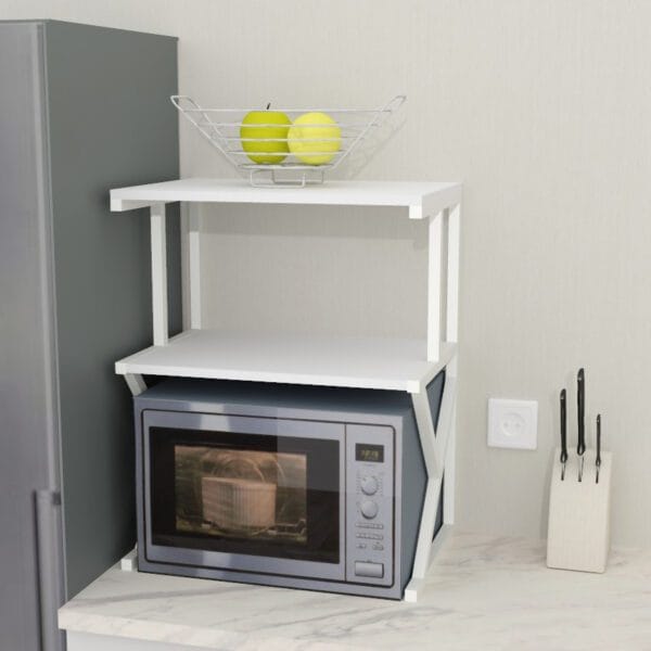 підставка кухонна, для мікрохвильовки біла