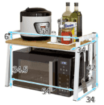 Підставка кухонна, для мікрохвильової печі в стилі Лофт - StepLoft Rack-206 - Зображення 2