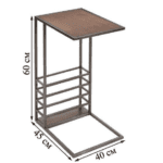 Приставний столик металевий в стилі Лофт StepLoft Cof-tab-203 - Зображення 3