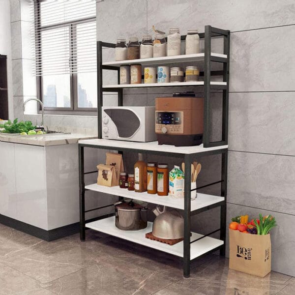 стелаж побутовий, для кухні , лофт білий