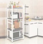 Стелаж кухонний у стилі Лофт, каркас металевий, 4 полиці - StepLoft Rack-214 - Зображення 2