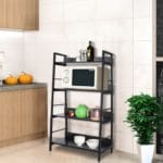 Стелаж для дому/книг в стилі Лофт каркас металевий+дсп, чорний - StepLoft Rack-135 - Зображення 2