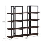 Стелаж для дому в стилі Лофт каркас металевий StepLoft Rack-140 - Зображення 3