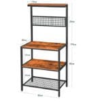 Стелаж кухонний металевий розбірний у стилі Лофт StepLoft Rack-192 - Зображення 4