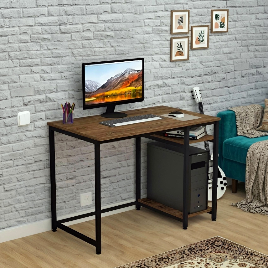 Comp-table-215-3-4 стіл комп'ютерний лофт з полицею для пк
