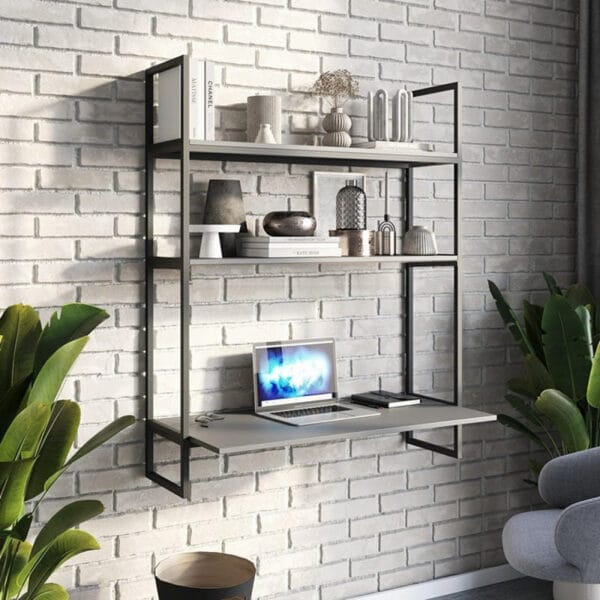 Стіл у стилі Лофт навісний/настінний титан