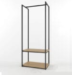 Вішалка / Стійка для одягу в стилі Лофт каркас металевий StepLoft Ward-132 - Зображення 3