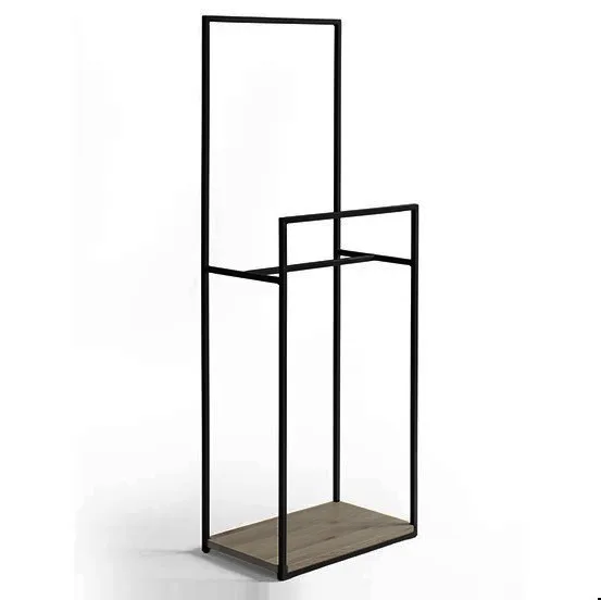 Стойка для одежды с полкой