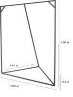 Стійка для одягу металева у стилі Лофт StepLoft Ward-144 - Зображення 3