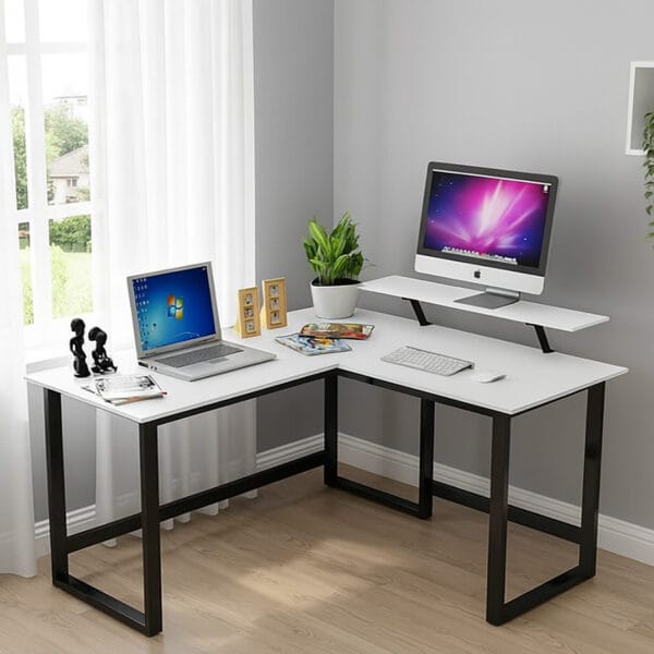 кутовий стіл, лофт, каркас металевий