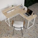 Стіл комп'ютерний кутовий з полицею в стилі Лофт каркас металевий StepLoft Comp-table-162