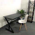 Комп'ютерний / Письмовий стіл Лофт з металевим каркасом + ДСП, 120×55 см, чорний, – StepLoft Comp-table-165 - Зображення 2