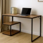 стіл комп'ютерний каркас металевий з полицями