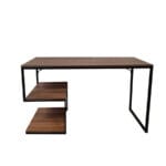 Компьютерний стіл Лофт з металевим каркасом, з полицями ДСП 120×60 см – Comp-table-117 - Зображення 2