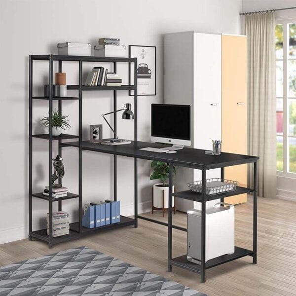 стол компьютерный лофт с полками