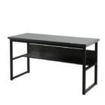 Стіл письмовий у стилі Лофт каркас металевий, з полицями, чорний - StepLoft Comp-table-147 - Зображення 2