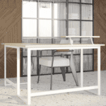 Стіл комп'ютерний кутовий з полицею в стилі Лофт каркас металевий StepLoft Comp-table-162 - Зображення 2