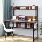 Стол компьютерный с полками в стиле Лофт