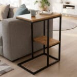 Столик кавовий, журнальний в стилі Лофт, каркас металевий | StepLoft Cof-tab-251