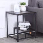 Столик журнальний/приставний в стилі Лофт, каркас металевий StepLoft Cof-tab-247