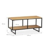 Тумба під телевізор металева у стилі Лофт StepLoft Stand-128 - Зображення 3