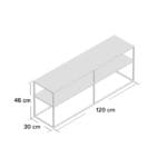 Тумба під телевізор металева у стилі Лофт StepLoft Stand-133 - Зображення 3