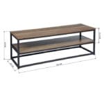 Тумба під телевізор металева у стилі Лофт StepLoft Stand-135 - Зображення 4