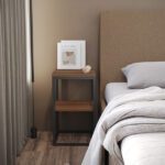 Тумба прикроватная лофт с полкой