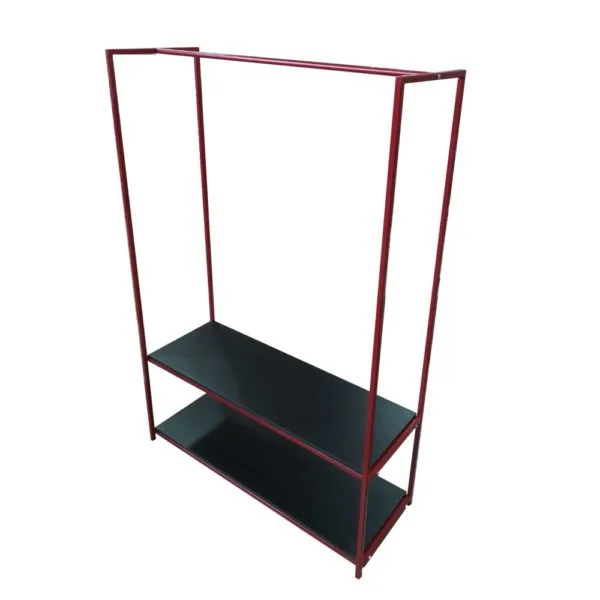 Вешалка для одежды напольная металлическая с полками StepLoft Ward-146