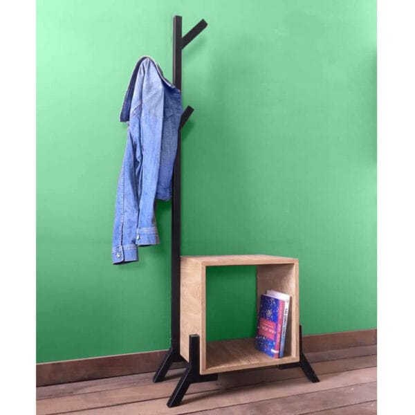 Вішалка для одягу та речей металева з тумбою