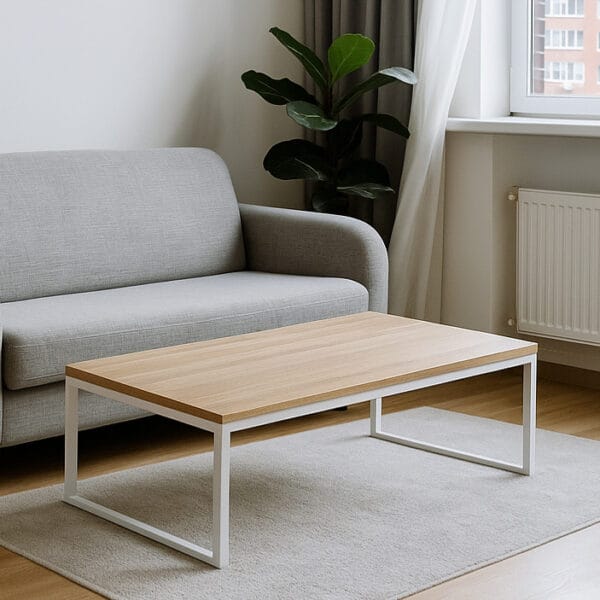 журнальний столик лофт каркас металевий дсп дуб сонома