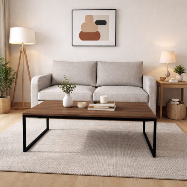 Журнальный столик в стиле Лофт, горіх