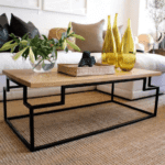 Журнальный столик в стиле Лофт металлический StepLoft Cof-tab-195