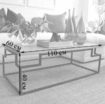 Журнальний столик у стилі Лофт металевий StepLoft Cof-tab-195 - Зображення 2