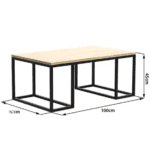 Журнальний столик у стилі Лофт StepLoft Cof-tab-197 - Зображення 2