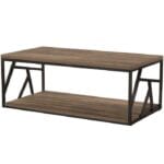 Журнальний столик у стилі Лофт із полицею StepLoft Cof-tab-164