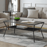 Журнальный столик с дополнительной полкой